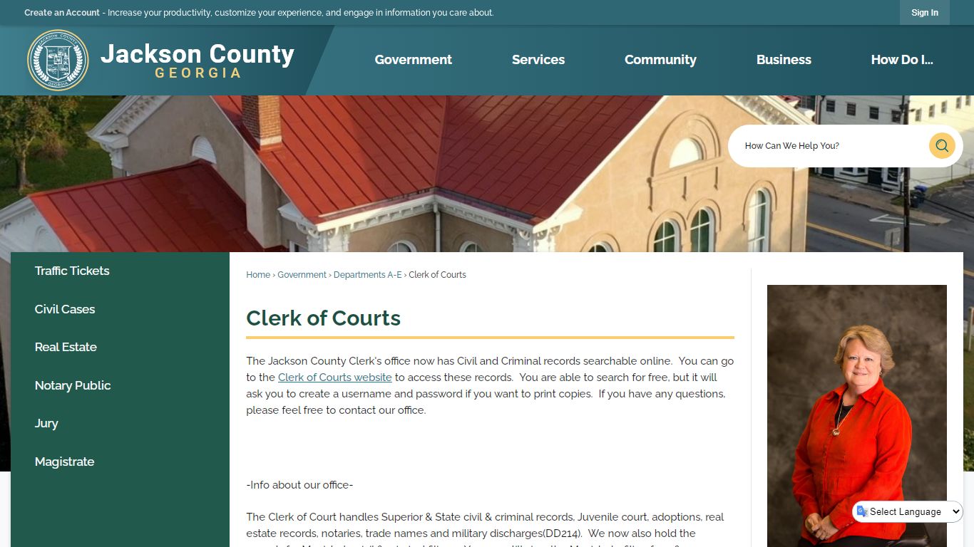 Clerk of Courts | Jackson County, GA